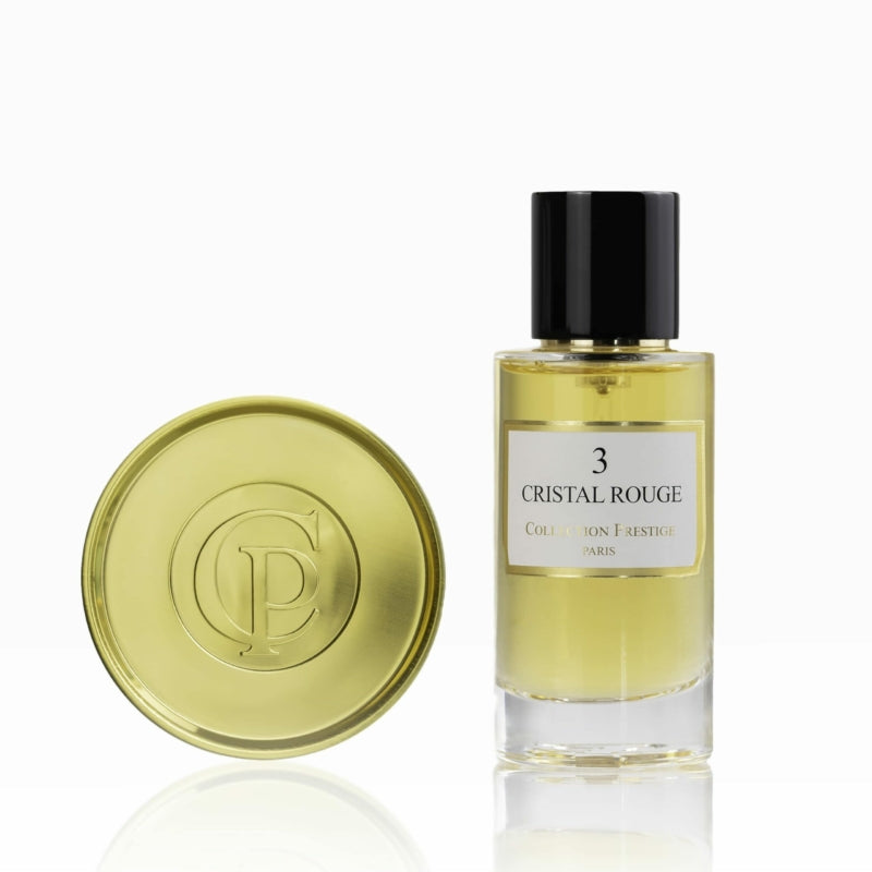 N°3 Cristal Rouge Collection Prestige Paris parfum fles met gouden zegel – MSParfums